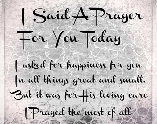A Prayer For You